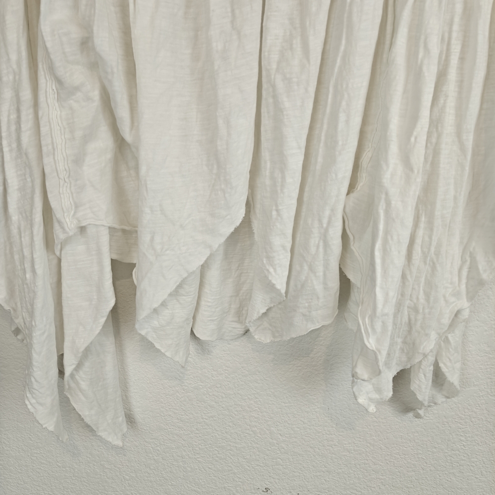 We The Free Nwot Boho Asymmetrical Hem Oversized Blouse Gauze Cotton Sz Small - Picture 7 of 15